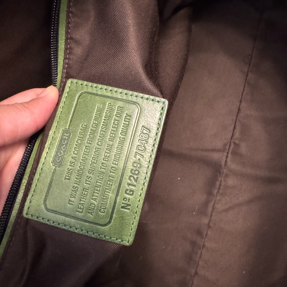 Coach Bleecker Legacy Weekend Tote 70487 Lime Green - Picture 11 of 11